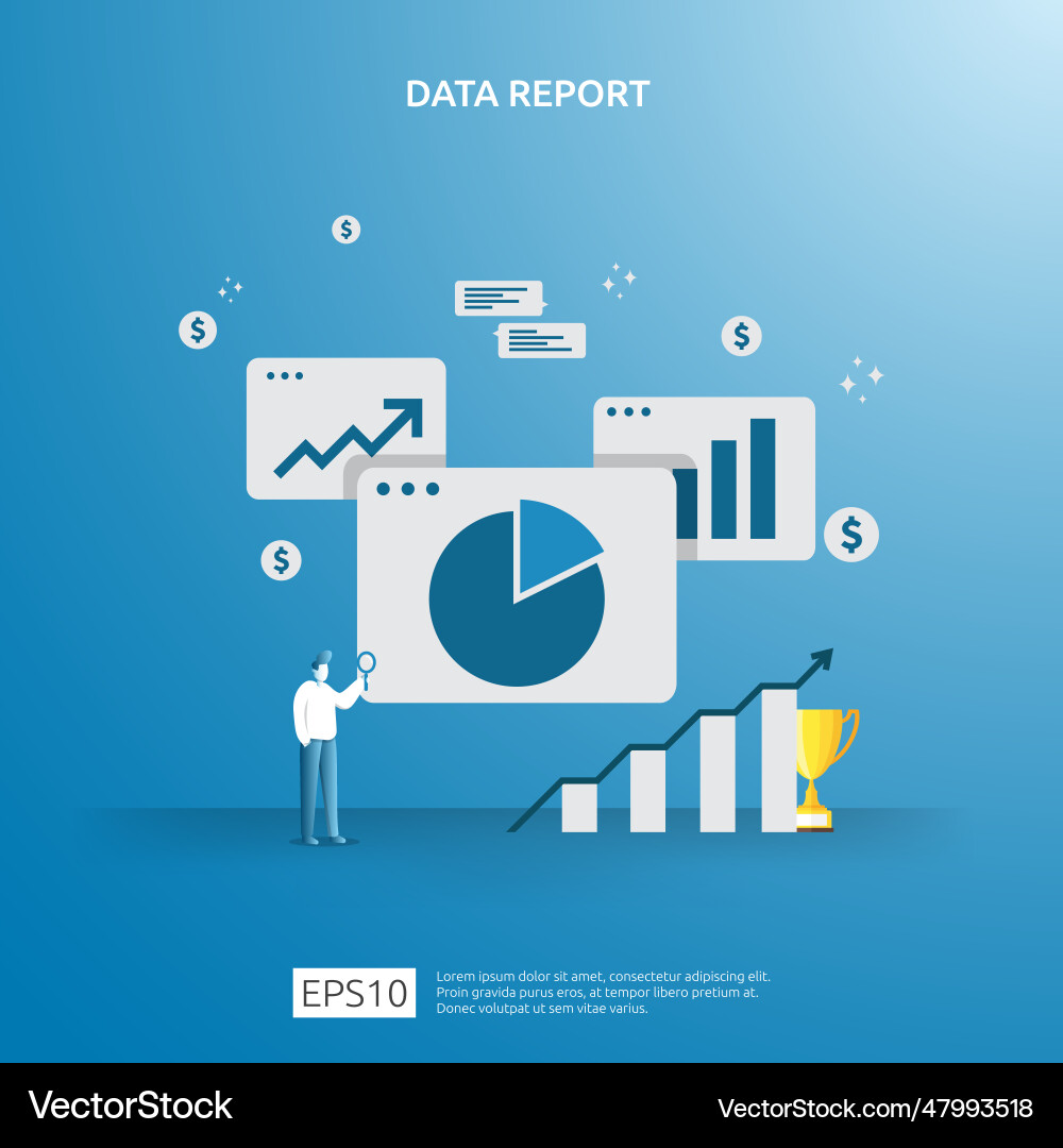Digital graph data for seo analytics Digital graph data for seo analytics Vector Image
