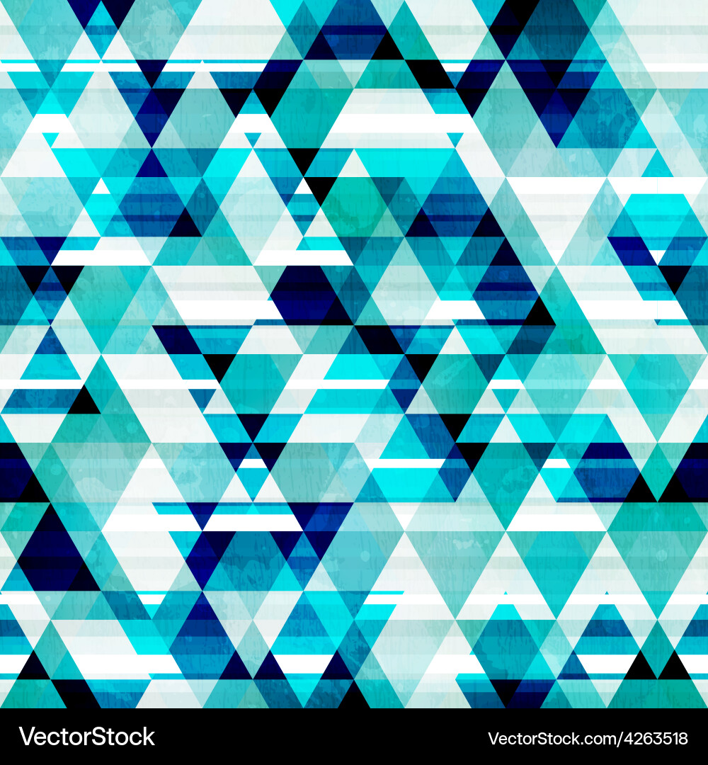 Geometric Crystal Triangle Pattern vector image