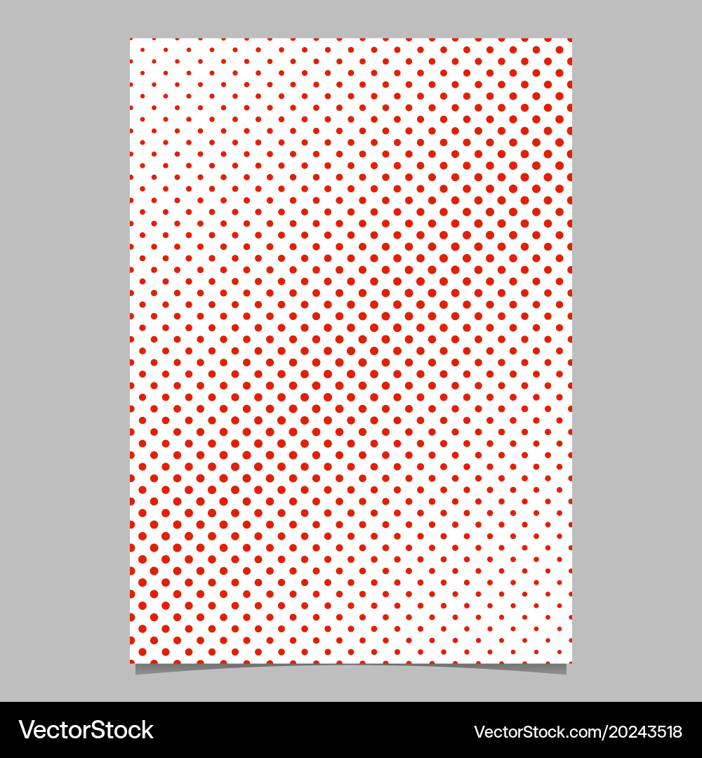 Halftone circle pattern background flyer design vector image