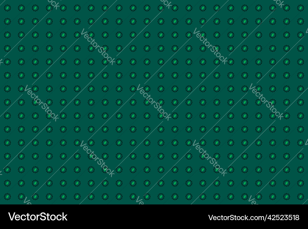 Leaf and circle pattern fabric background design Leaf and circle pattern fabric background design vector image