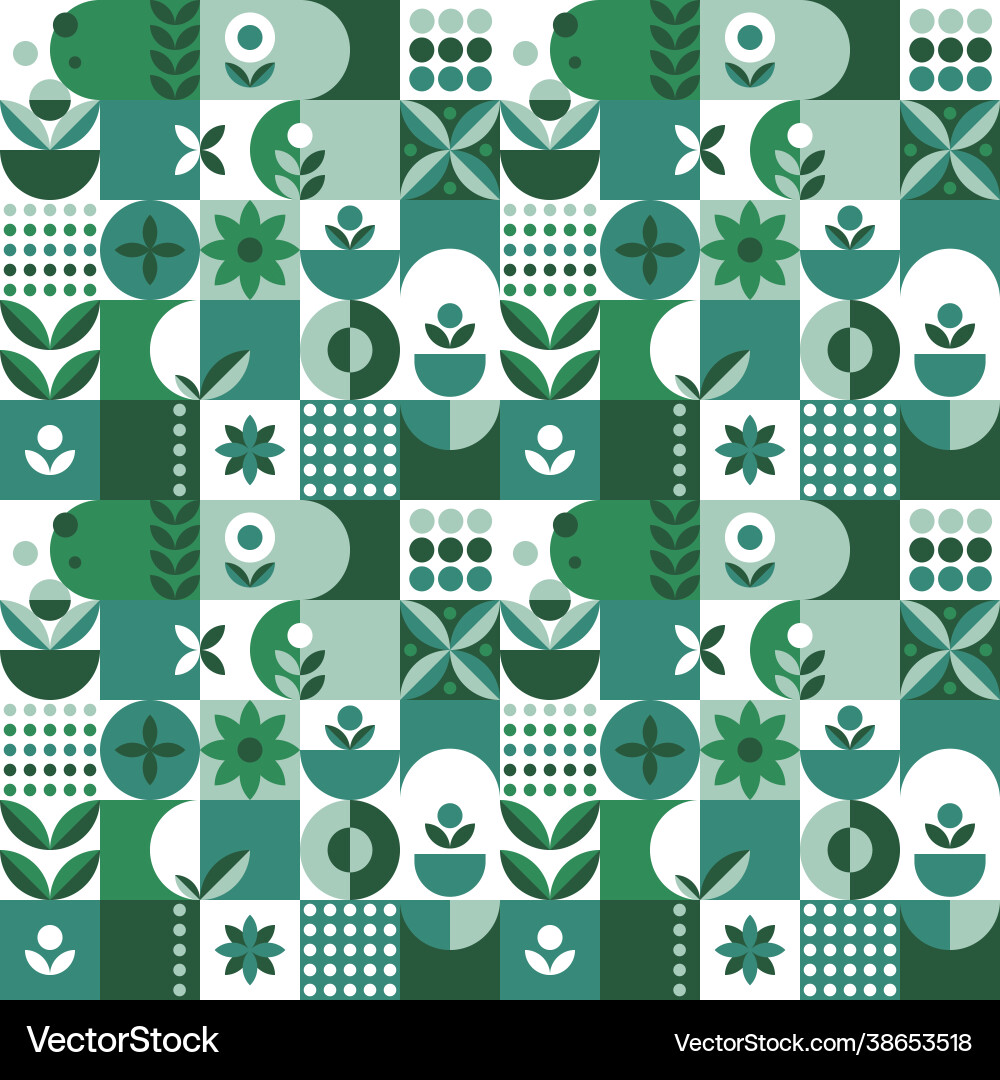 Microgreen pattern geometry in abstract style Microgreen pattern geometry in abstract style vector image