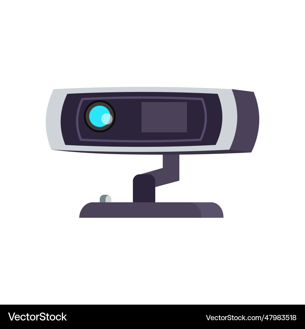 Rectangular security camera Rectangular security camera vector image