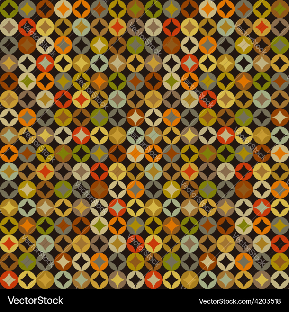 Retro abstract colorful seamless pattern vector image