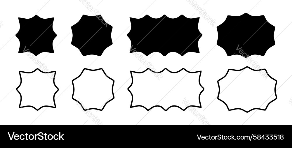 Rounded Frame Collection Vector Image