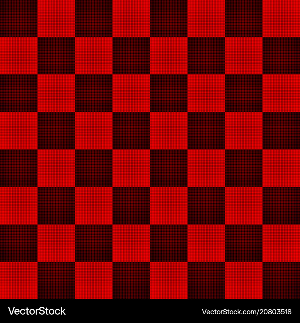 Seamless pattern in black and red geometric mosaic Vector Image