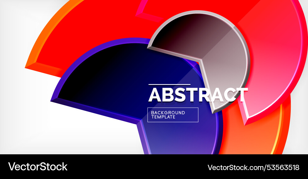 Trendy round shapes with triangular angle design Trendy round shapes with triangular angle design Vector Image