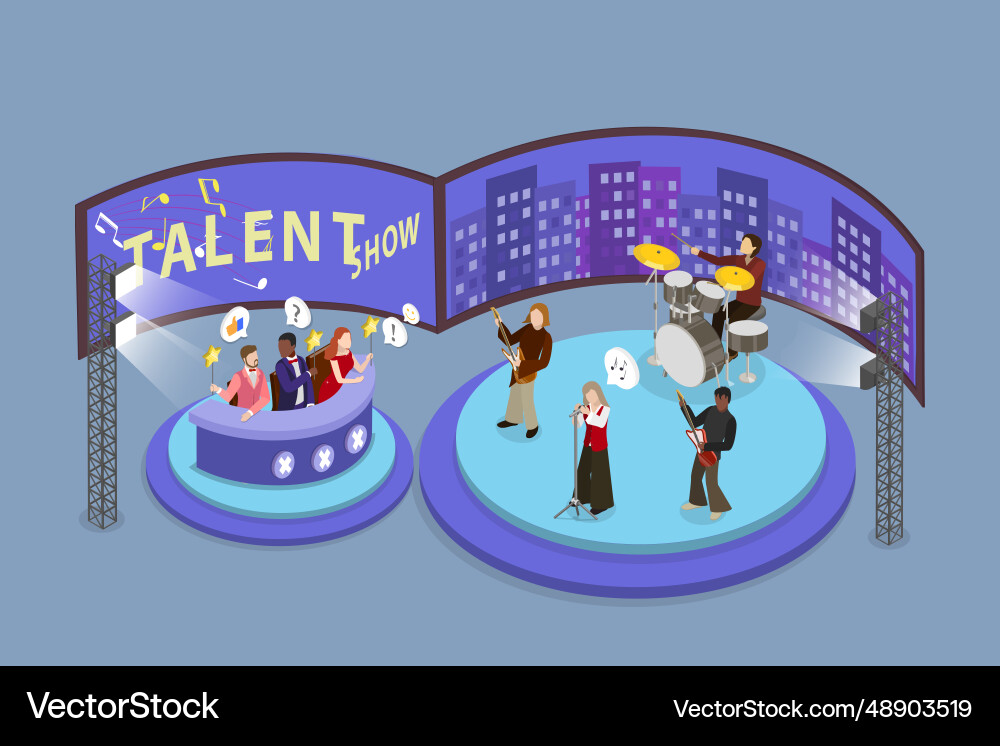3d isometric flat conceptual Royalty Free Vector Image