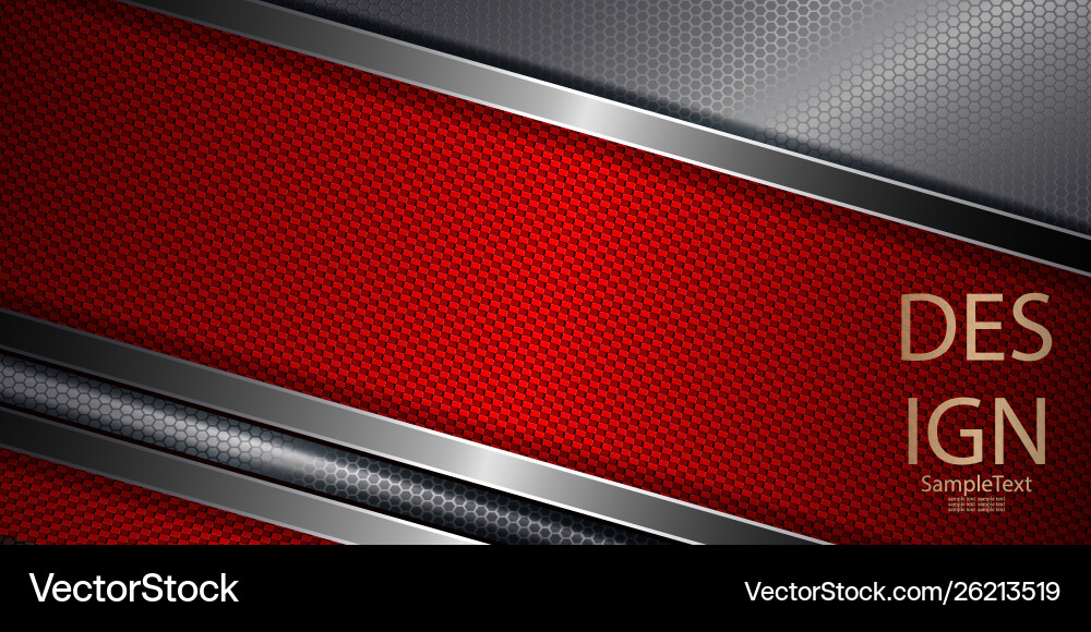 Abstract dark mesh background with red rippled vector image