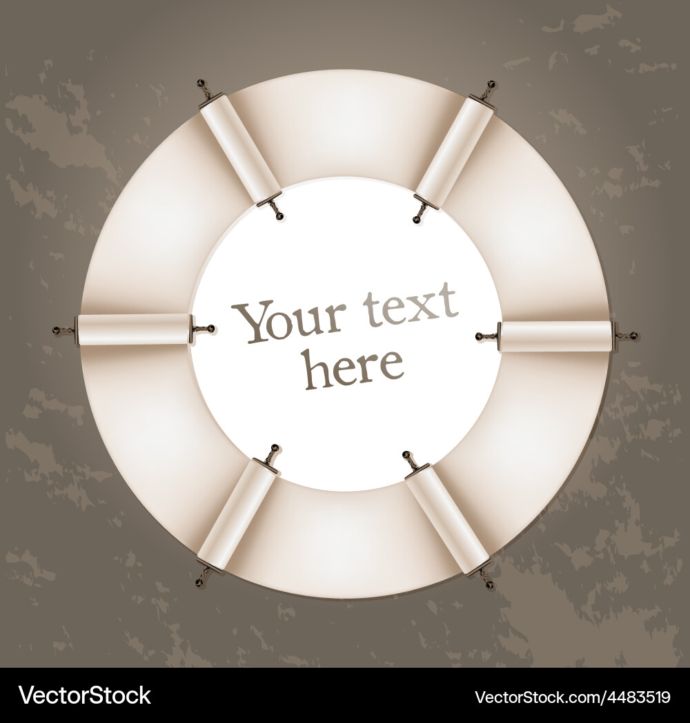Ancient Scroll Background vector image