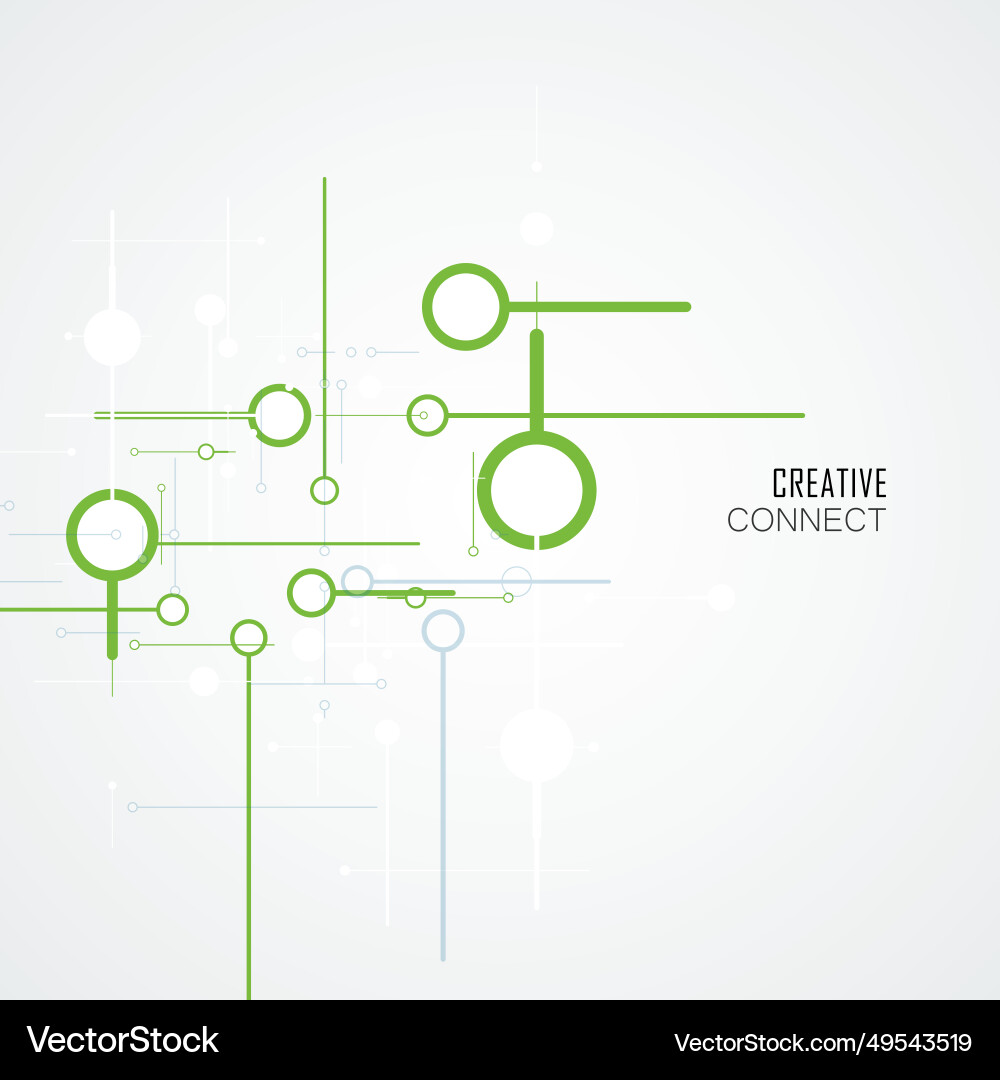 Connect lines and dots banner template Connect lines and dots banner template vector image