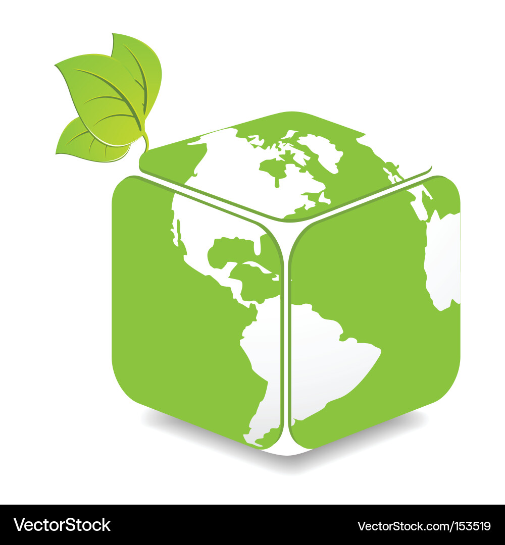 Connected Globe Vector Image