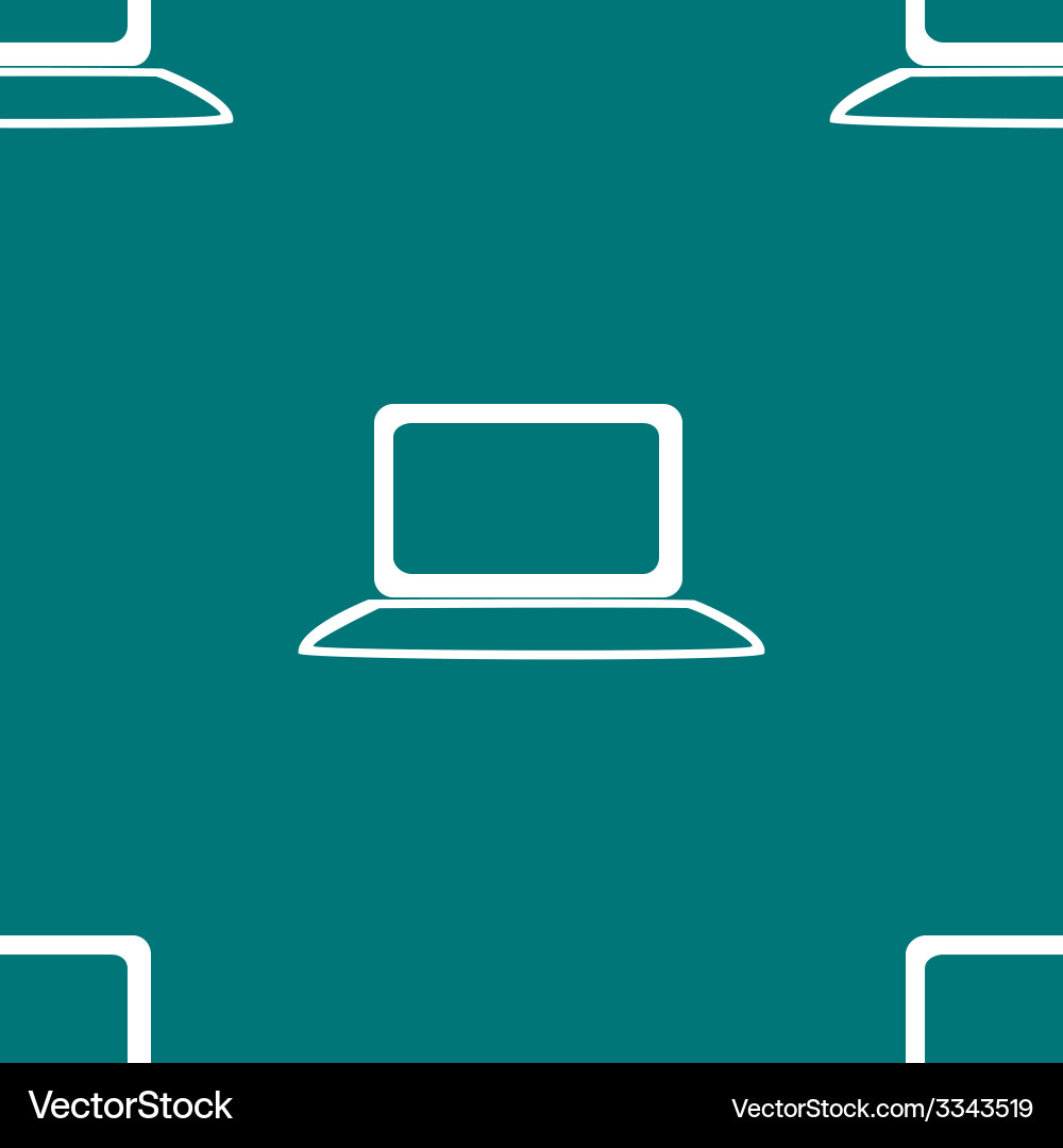 Notebook web icon flat design seamless gray vector image