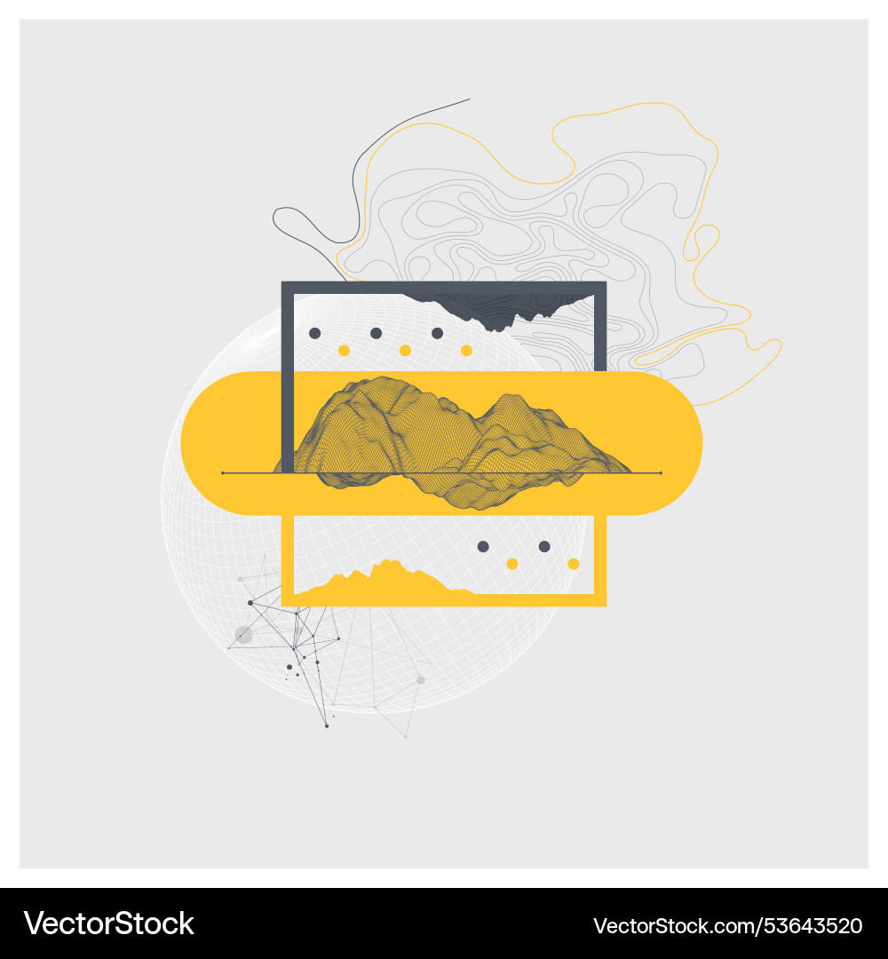 Abstract art wireframe background modern science Abstract art wireframe background modern science Vector Image