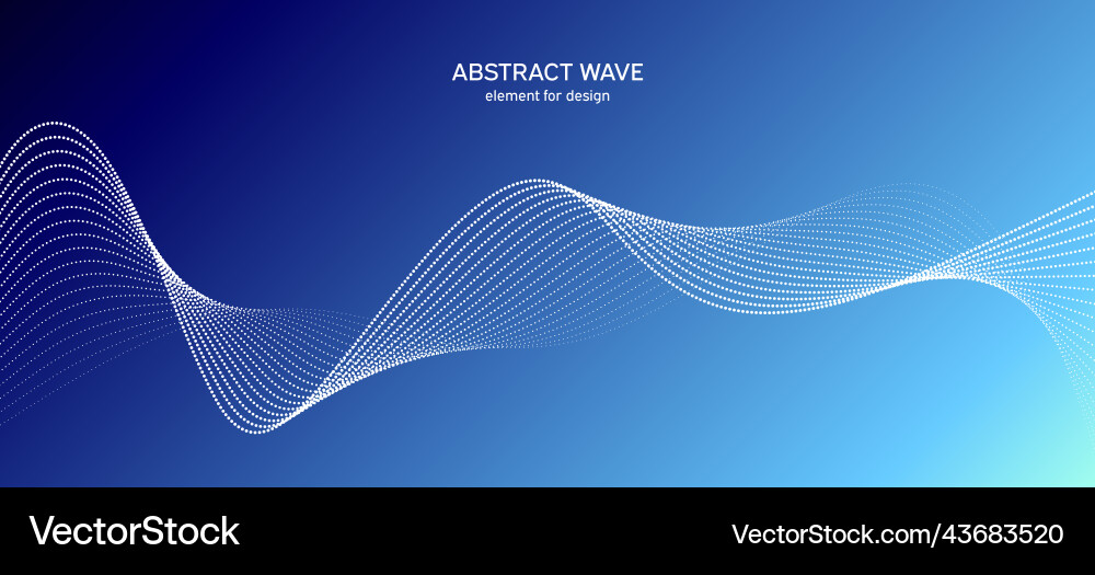 Abstract wave element for design digital vector image
