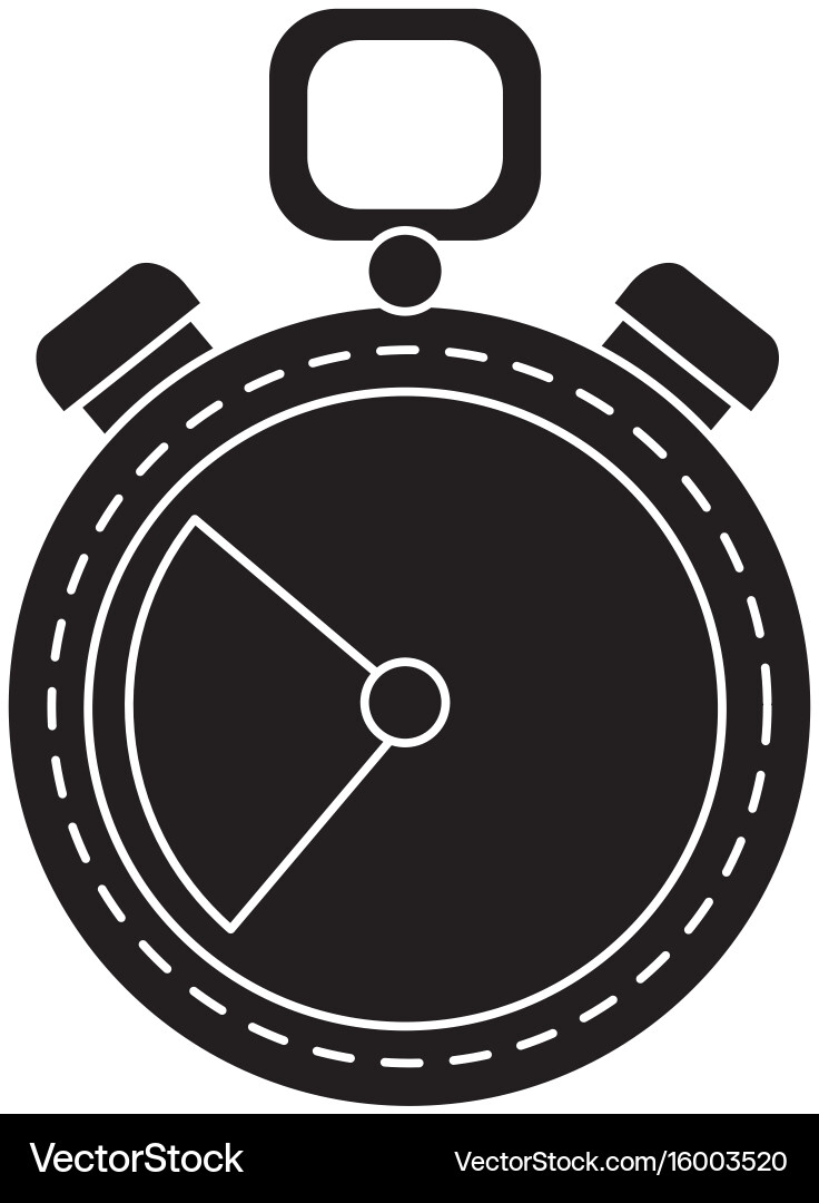 Chronometer timer isolated icon vector image