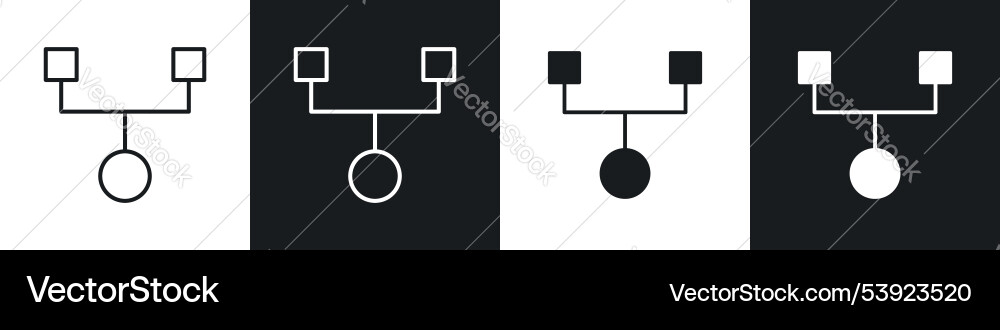 Code fork icon Vector Image
