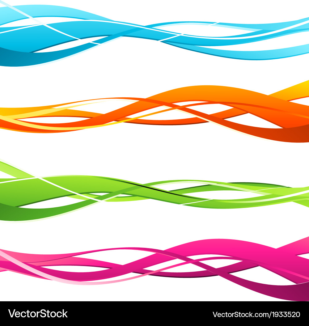 Dynamic Wavy Patterns vector image