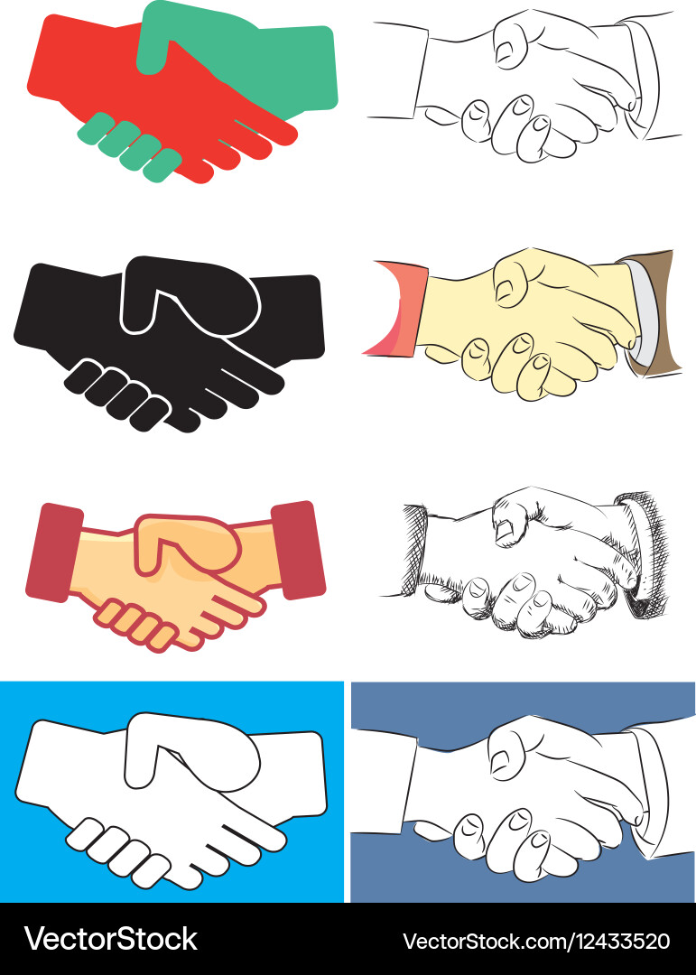 Handshake Royalty Free Vector Image - VectorStock