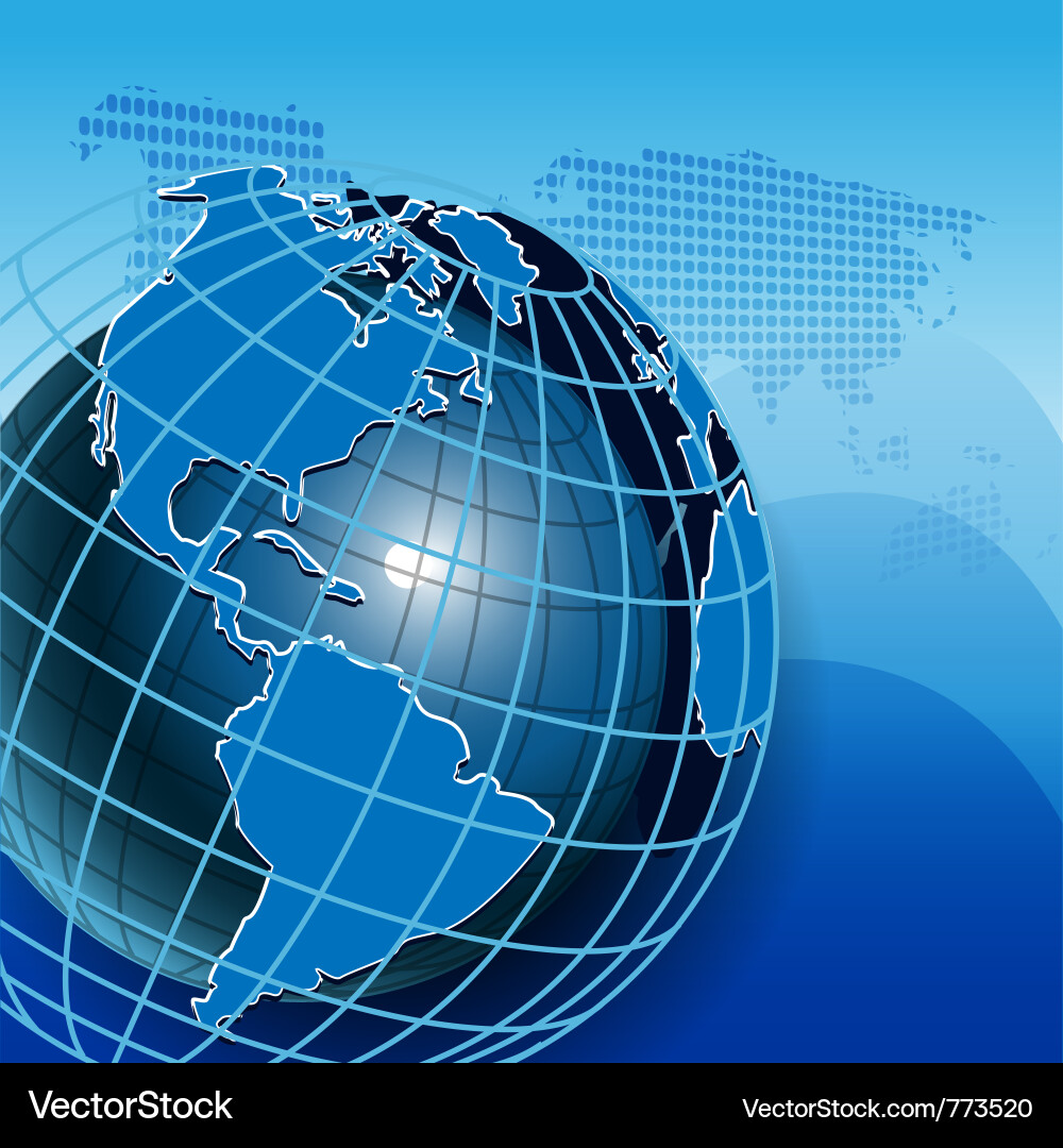 Texture globe vector image
