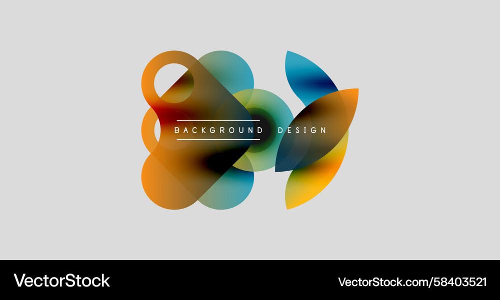 Abstract shapes overlap creating vibrant color Abstract shapes overlap creating vibrant color Vector Image