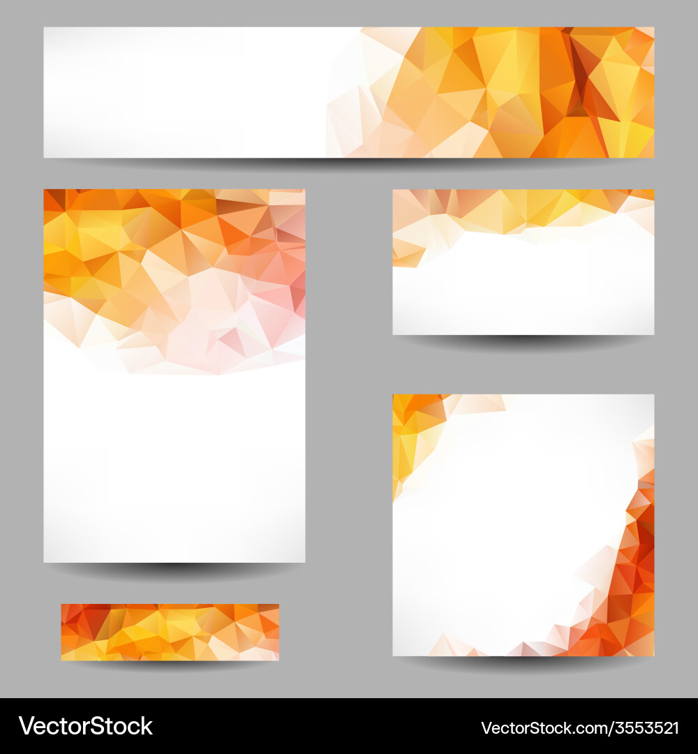 Backgrounds with abstract triangles vector image