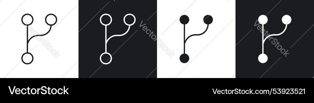 Code branch icon Code branch icon vector image
