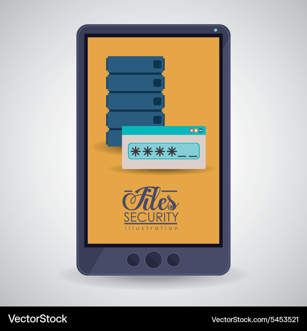 Data base design vector image