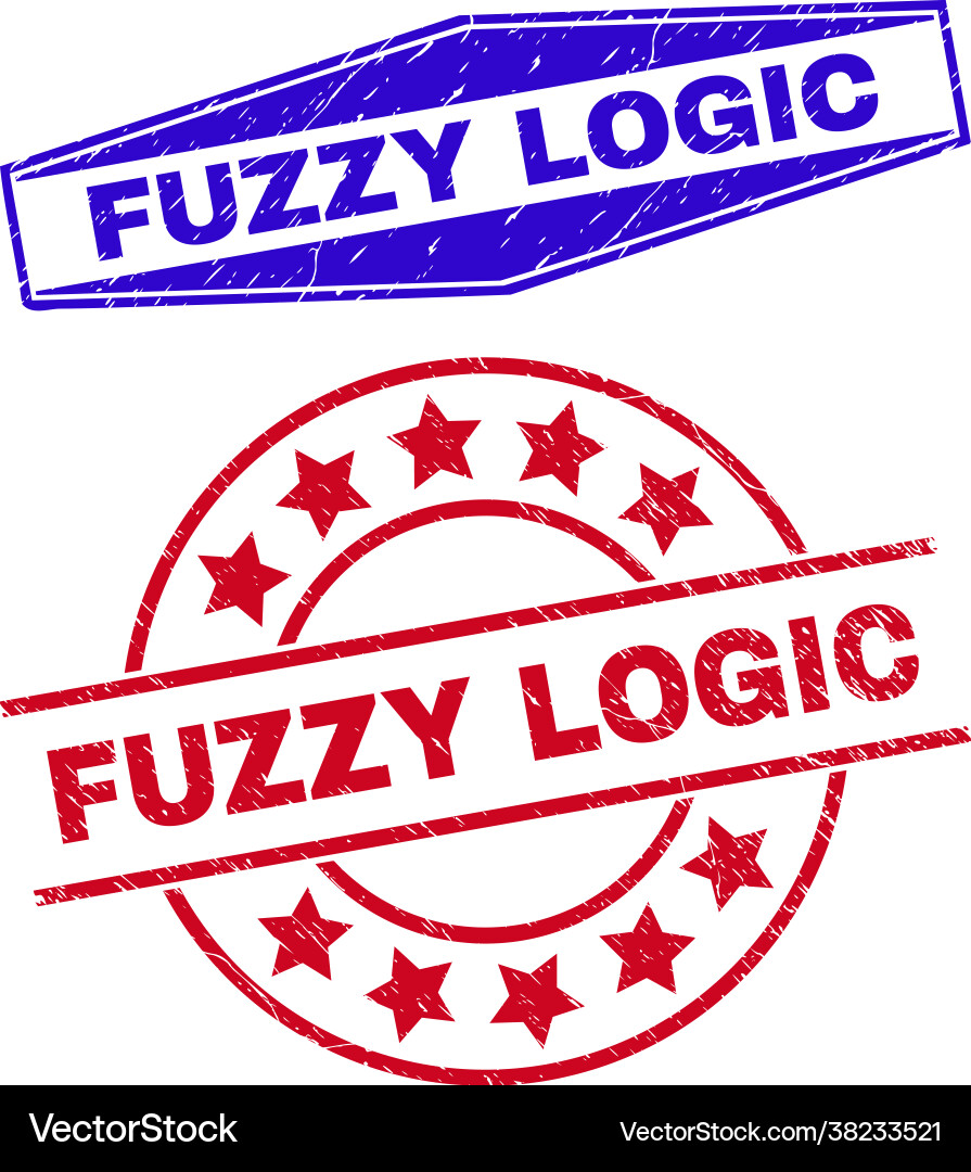 Fuzzy logic corroded watermarks in round vector image