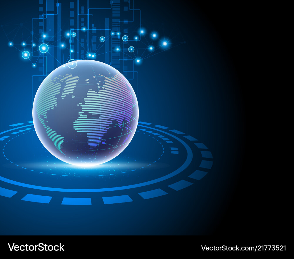 Global Network Connection vector image