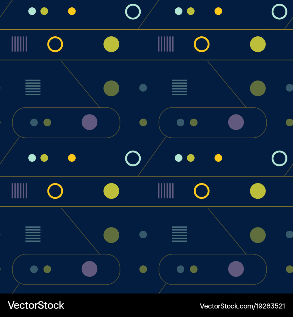 Mechanism and abstract interface seamless pattern vector image