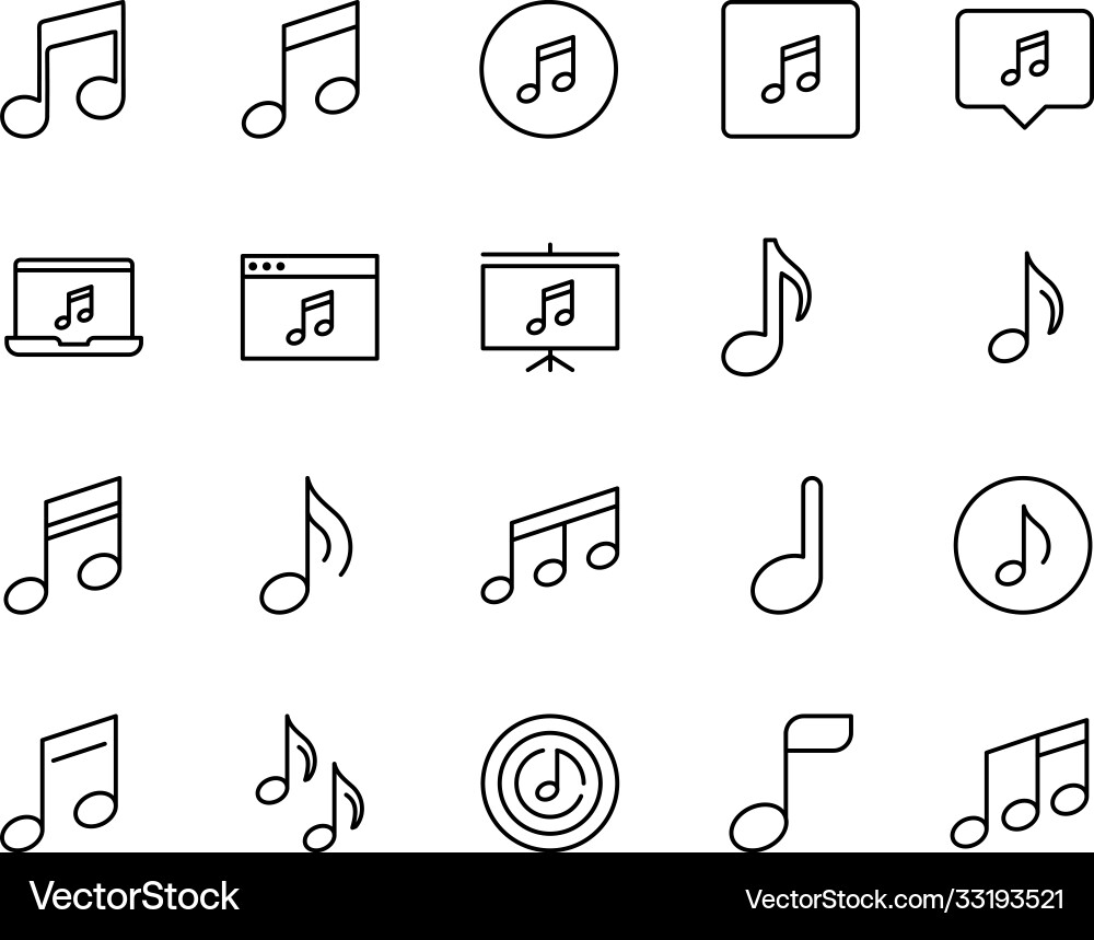 Notes line icon Vector Image