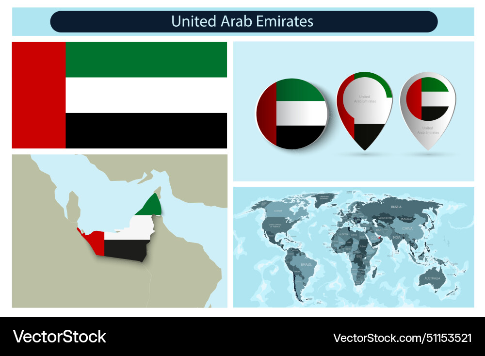 Political infographics made from maps and flags Vector Image