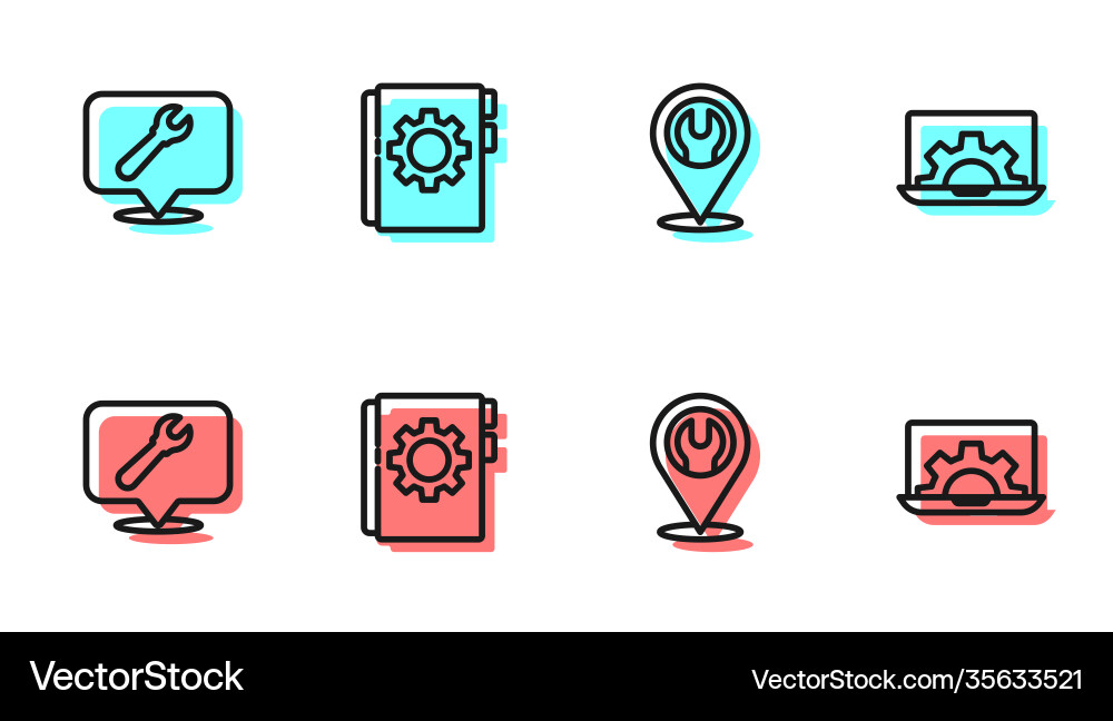 Set line location with wrench spanner user Set line location with wrench spanner user vector image