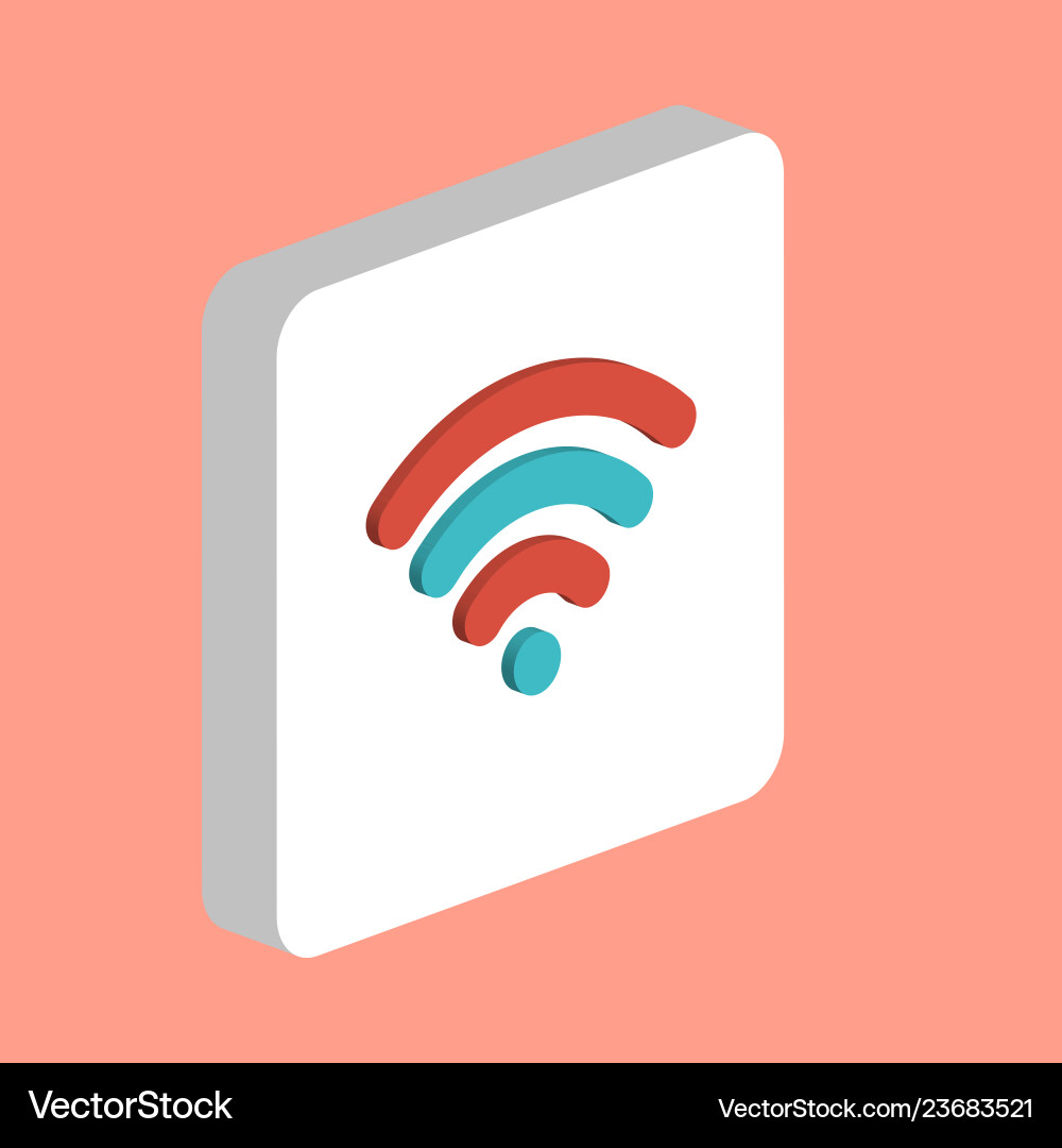 Wireless zone computer symbol Wireless zone computer symbol vector image