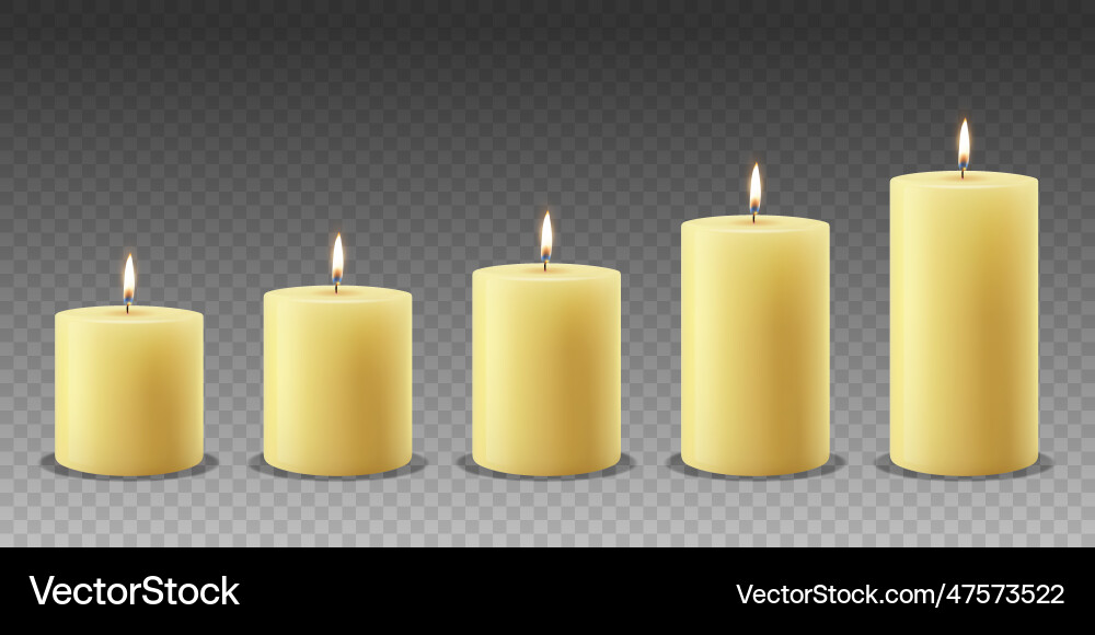 3D realistisch gelb orange Paraffinwachs 3D realistisch gelb orange Paraffinwachs vektorbild