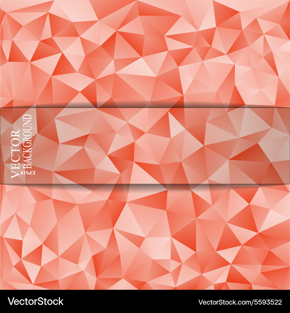 Abstract triangle background with a place vector image