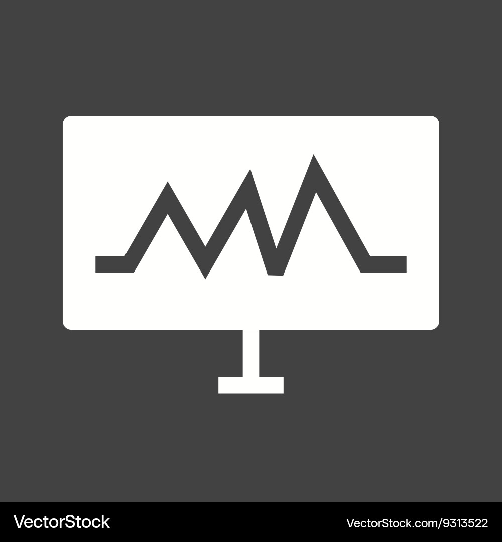 Analytics chart vector image