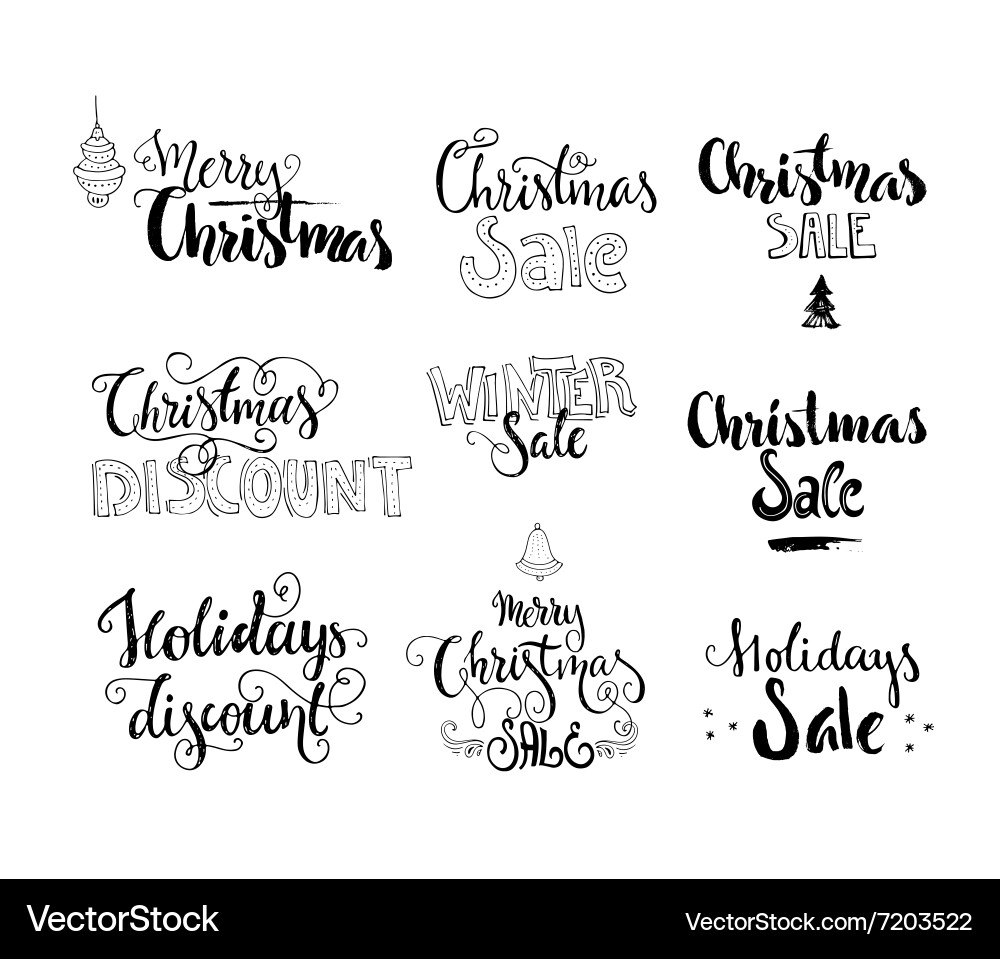 Christmas sale vector image