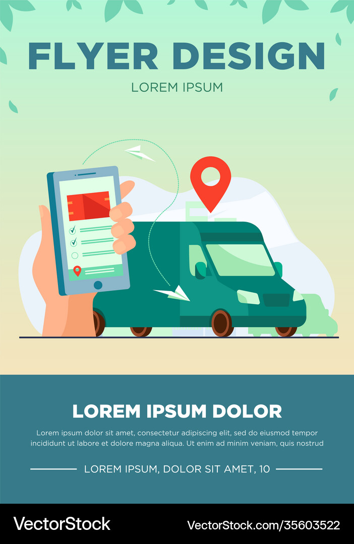Customer using mobile app for tracking order Customer using mobile app for tracking order vector image