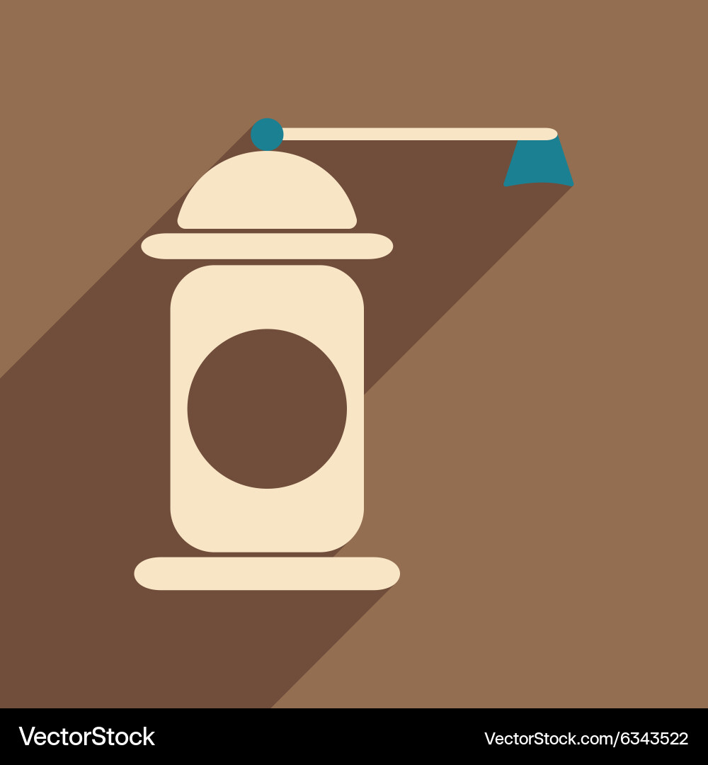 Flat with shadow icon and mobile application Vector Image