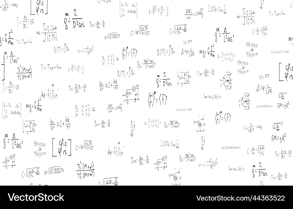 Formulas of astrophysics quantum mechanics radio Formulas of astrophysics quantum mechanics radio vector image