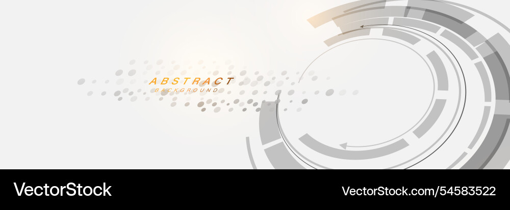 Futuristic Tech Circular Background vector image