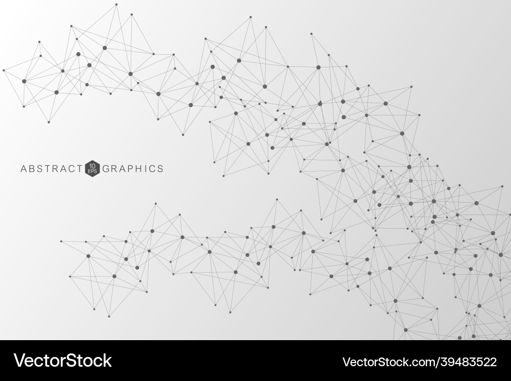 Geometric abstract background with connected line Geometric abstract background with connected line vector image