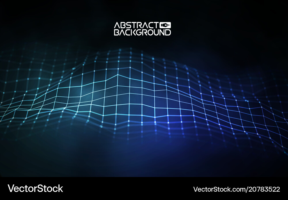 Network Connection - Futuristic Data vector image