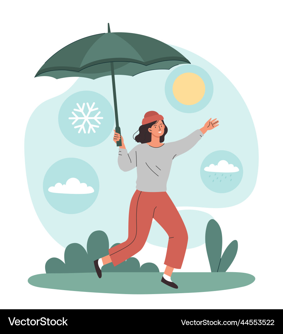 Spring weather concept Spring weather concept vector image