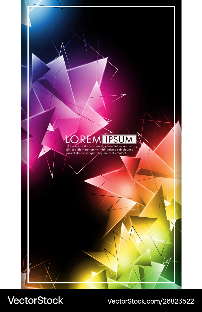 Vertical triangle background abstract composition Vertical triangle background abstract composition Vector Image
