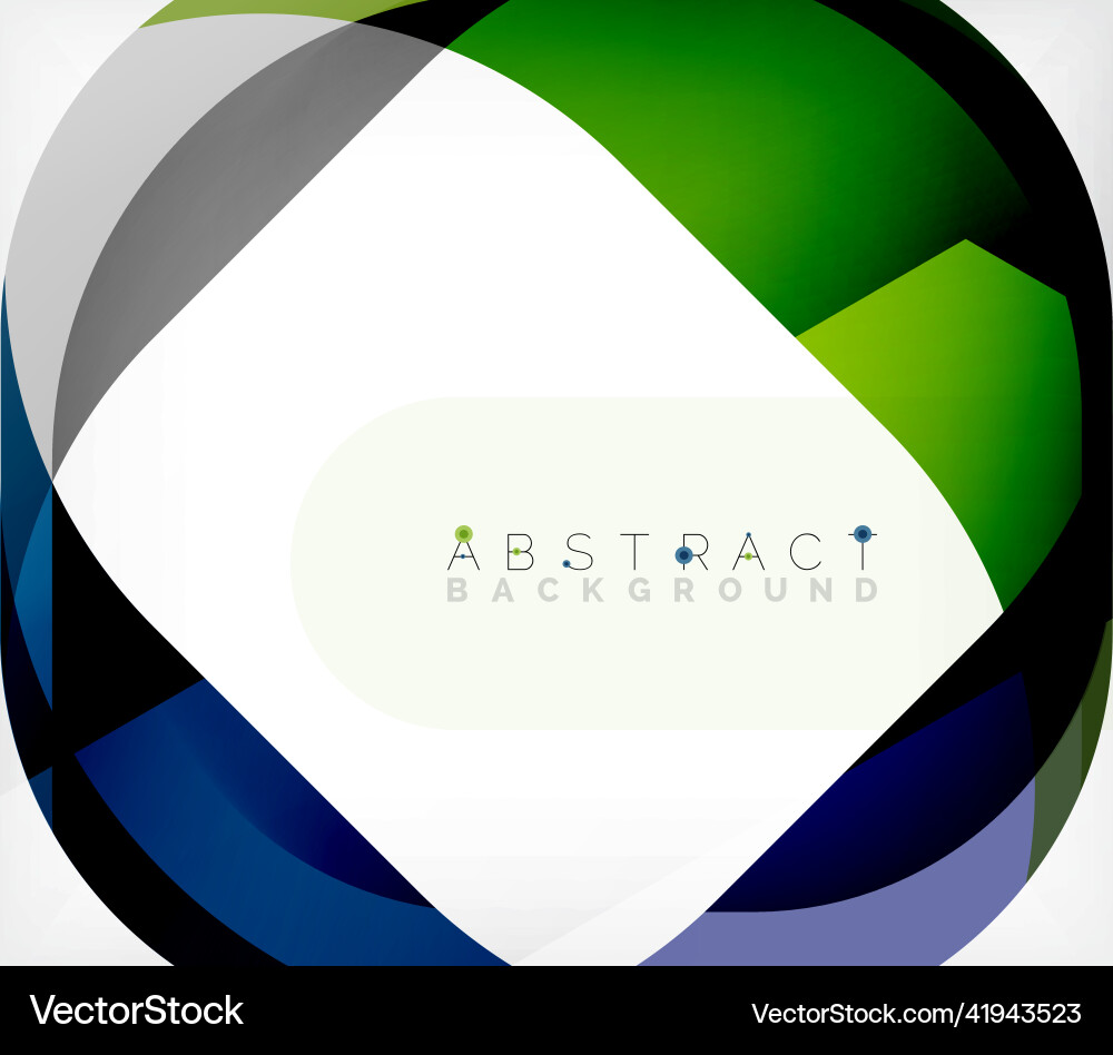 Abstract square shape with overlapping waves Abstract square shape with overlapping waves vector image