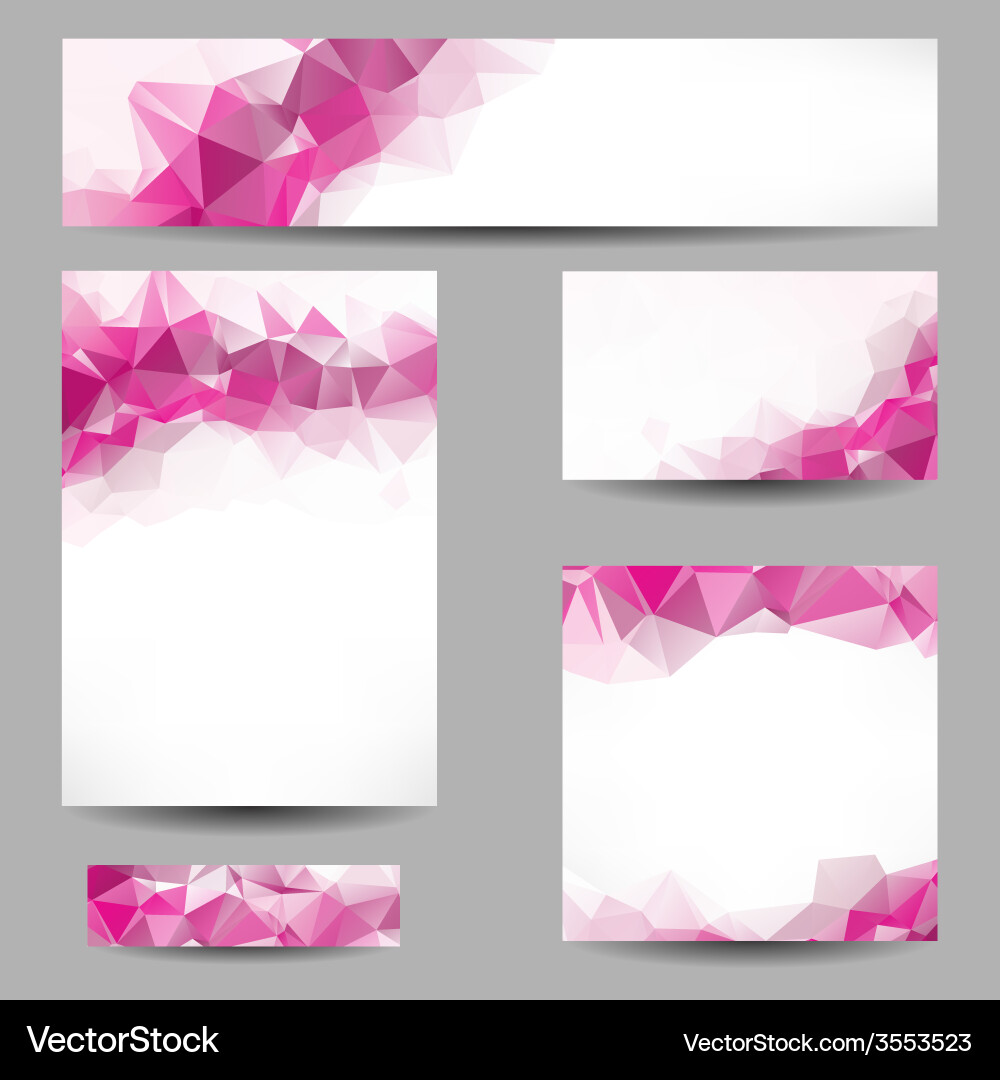 Backgrounds with abstract triangles vector image