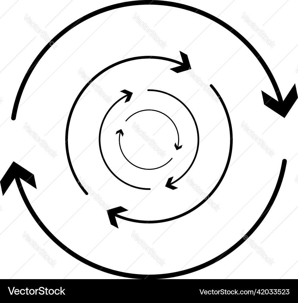 Circular circle arrow element as recycling update Circular circle arrow element as recycling update vector image