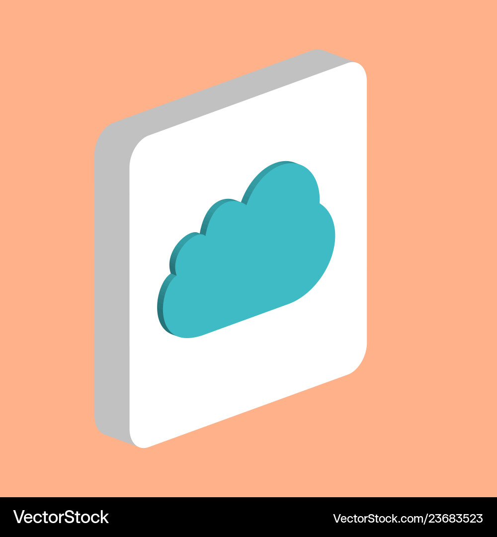 Cloud computer symbol Vector Image